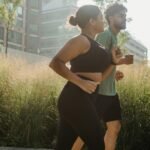 running park morning jogging