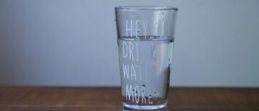 glass of water hydration