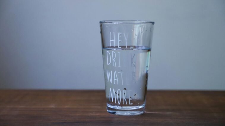glass of water hydration