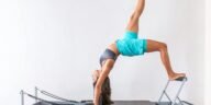 pilates wall exercise home fitness
