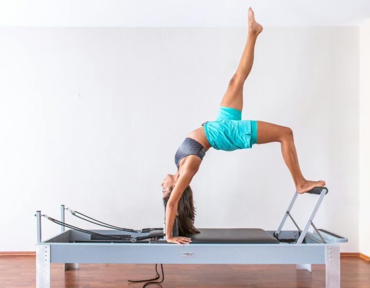 pilates wall exercise home fitness