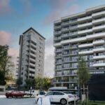 Contemporary residential architecture with modern high-rises on Beloruska 69 street.